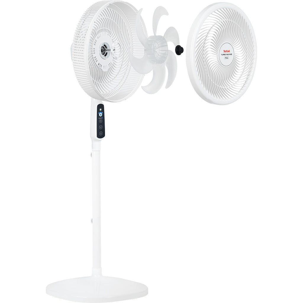 Tefal Turbo Silence Plus Standing Fan VH689690 - White White Blades