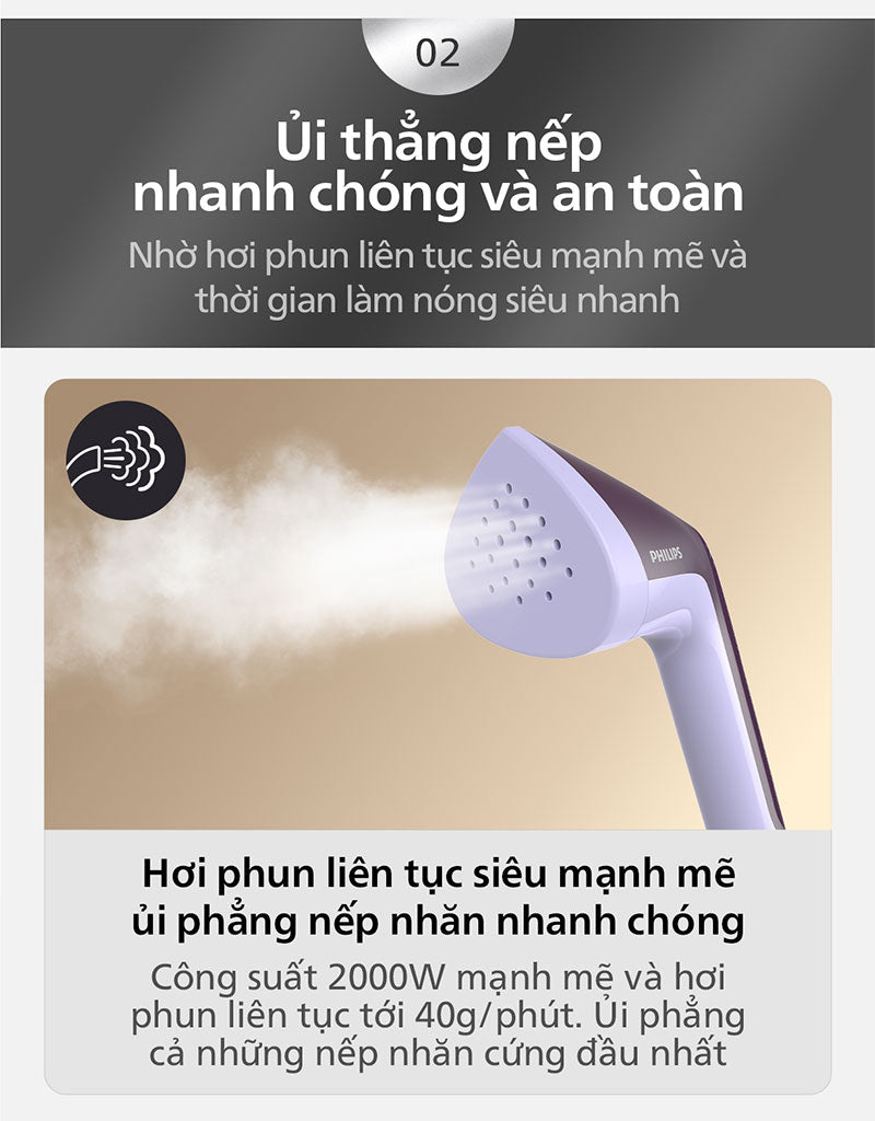 Bàn Ủi Hơi Nước Philips STE3160/30 - Hàng Chính Hãng - Bảo Hành 24 tháng