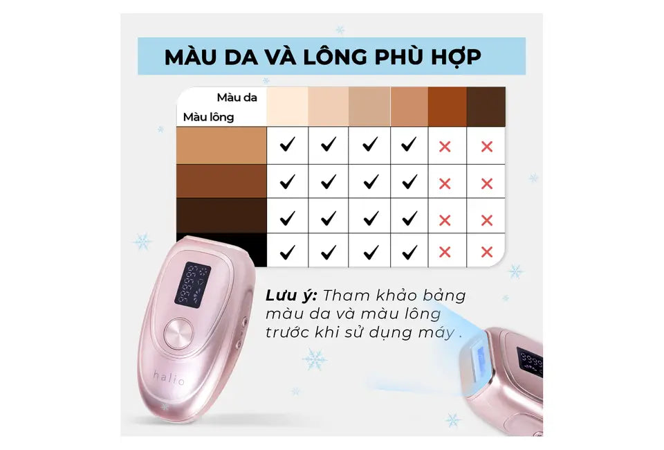Máy triệt lông lạnh cá nhân Halio IPL Cooling Hair Removal Device