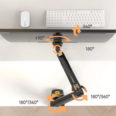 Giá treo màn hình máy tính F80 đen - Hàng chính hãng - Bảo hành 12 tháng