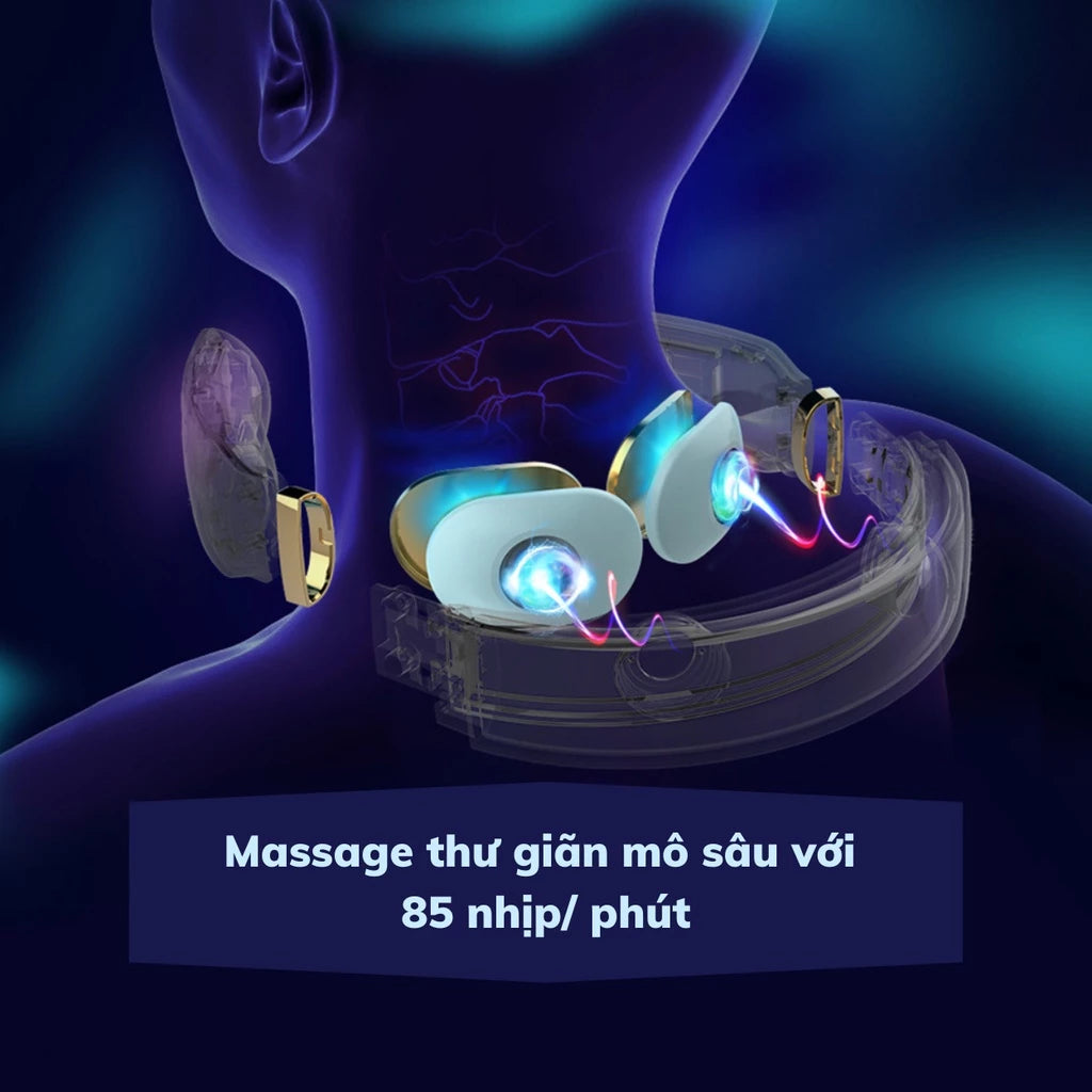 Máy massage cổ SKG K6E màu xanh - Hàng Chính Hãng
