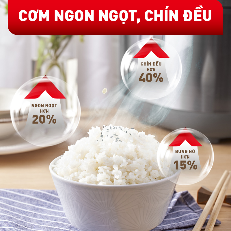 Nồi cơm điện tử cao tần Tefal RK818A68 - 1.8L