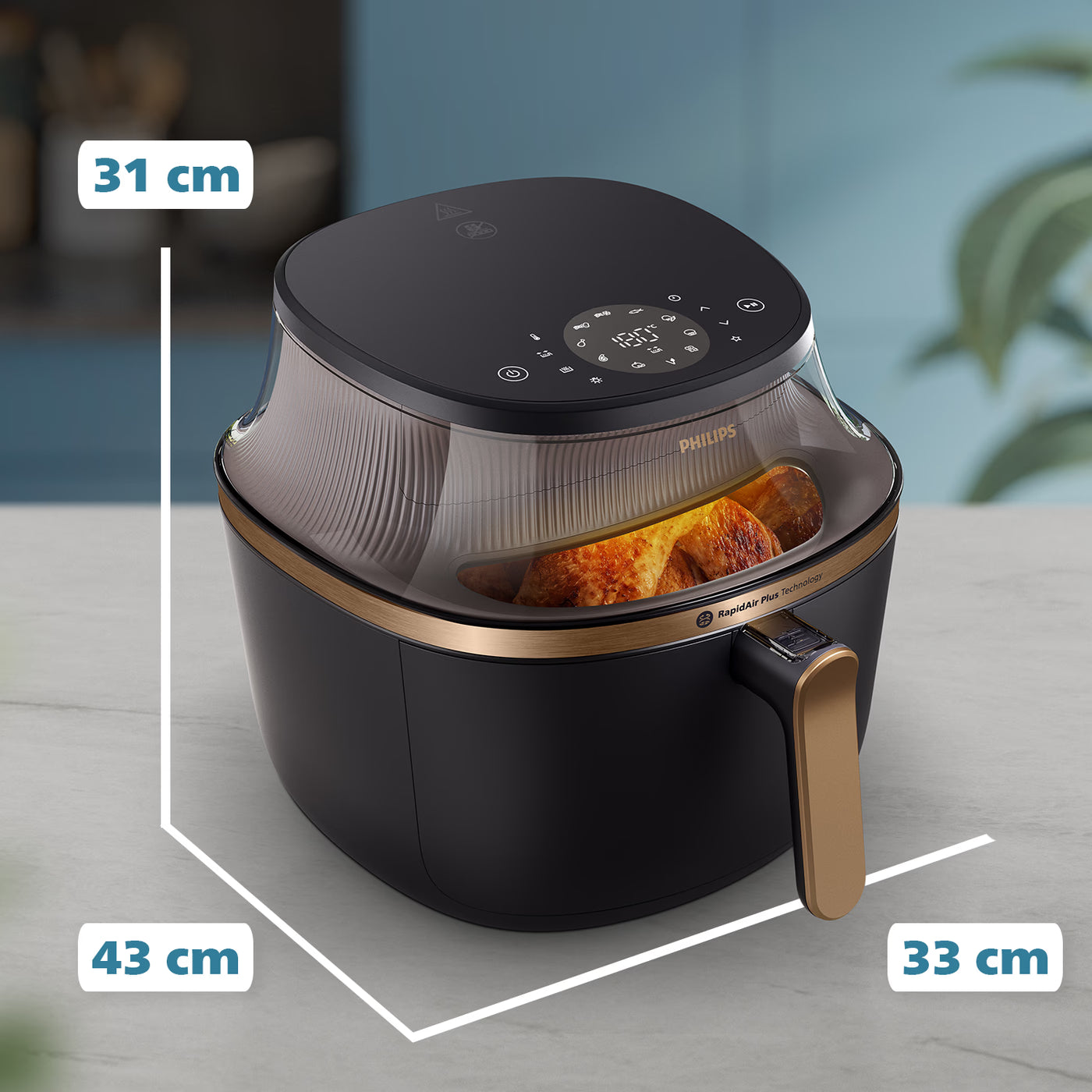 Nồi chiên không dầu philips 3000 series 6.2L NA332/00 - Hàng chính hãng - Bảo hành 24 tháng