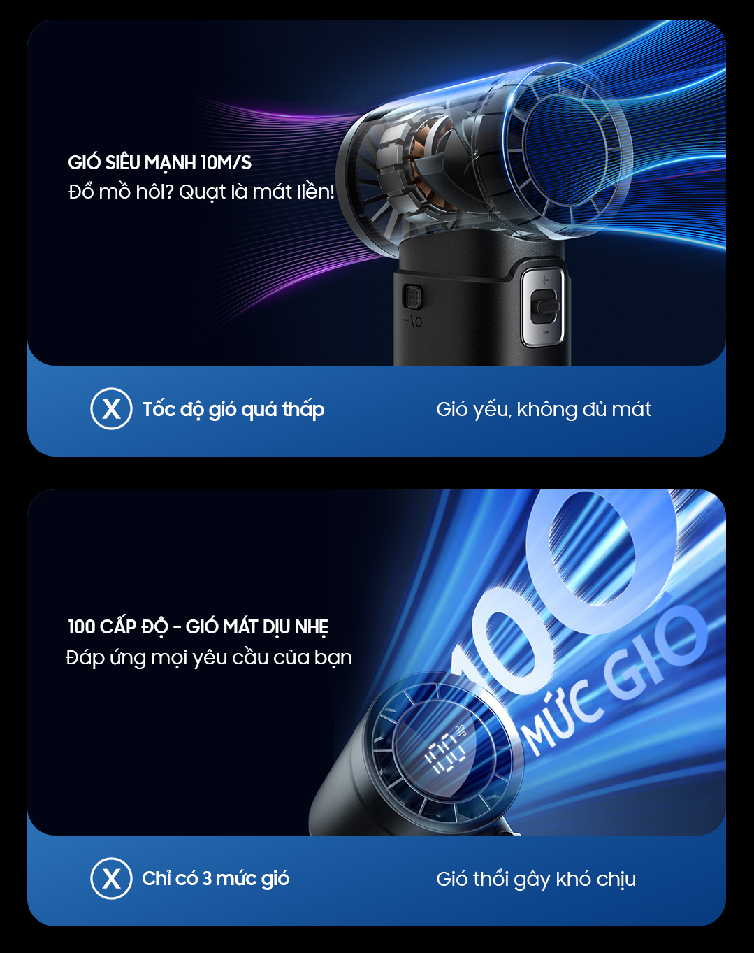Quạt Mini đa năng kiêm sạc dự phòng OLLIE FAN-ENGINE POWER màu xám