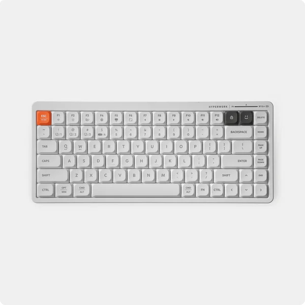 Bàn phím không dây HyperWork SilentKey Mini HPW-TS01M - Hàng chính hãng - Bảo hành 12 tháng