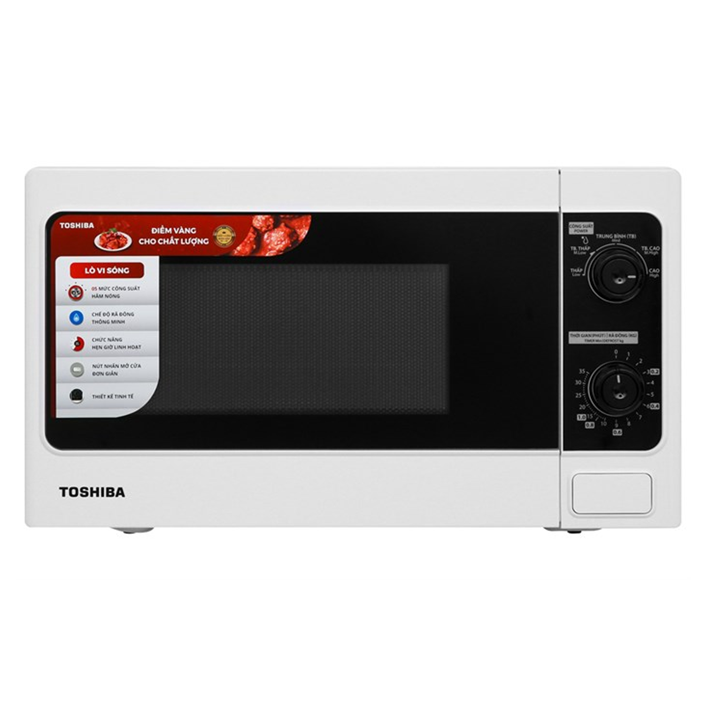 Lò vi sóng Toshiba ER-SM20(W1)VN - Hàng Chính Hãng - Bảo hành 12 tháng