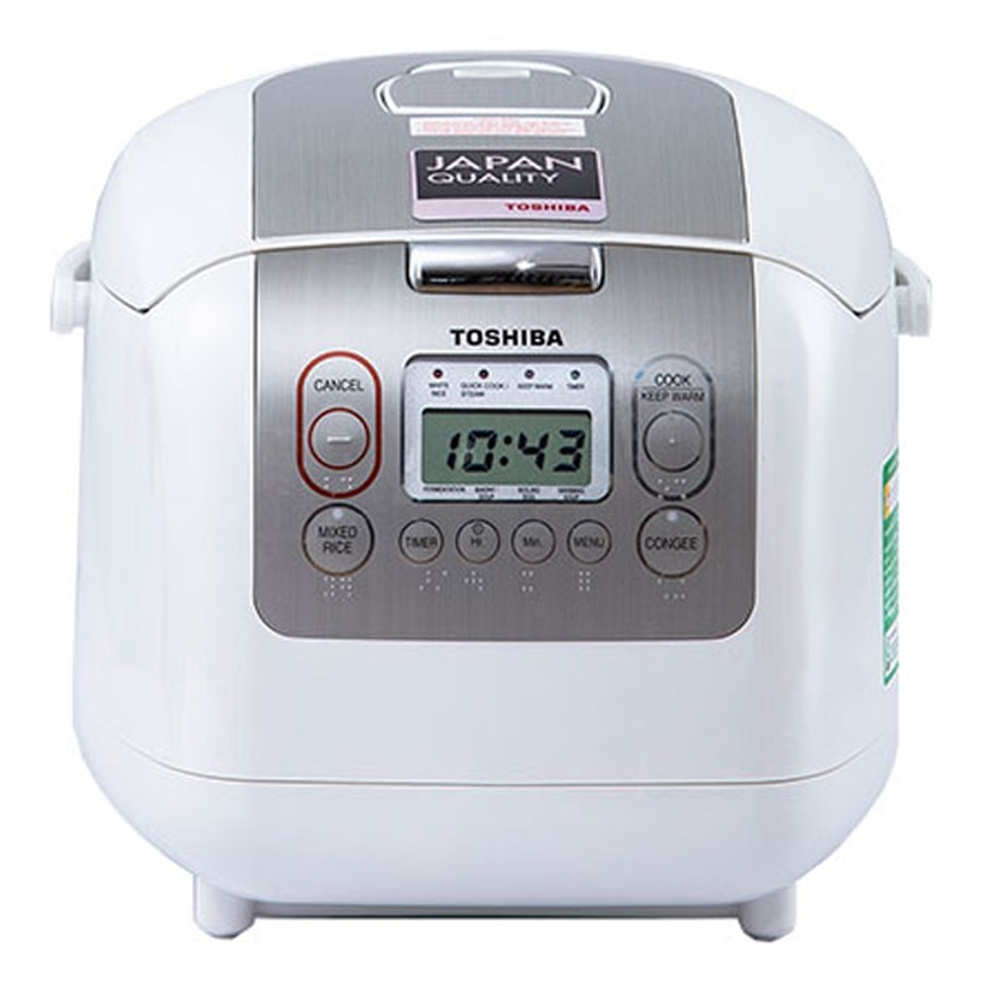 Nồi cơm điện tử Toshiba RC-18NTFV(W) 1.8 lít Bảo hành 12 tháng