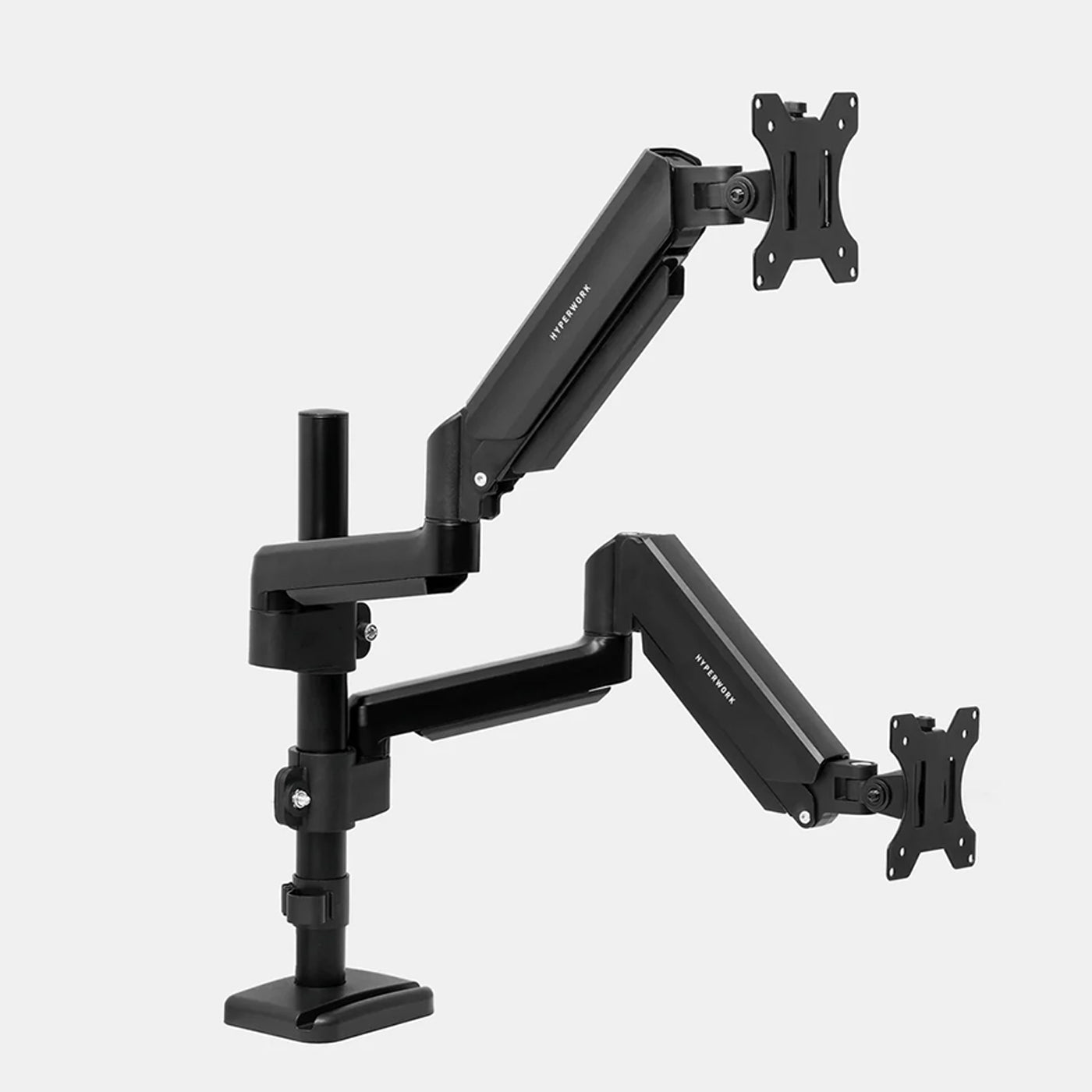 Giá đỡ màn hình đôi HyperWork P1 Dual 2025 HPW-DPA0105-BLK Đen - Hàng chính hãng - Bảo hành 12 tháng