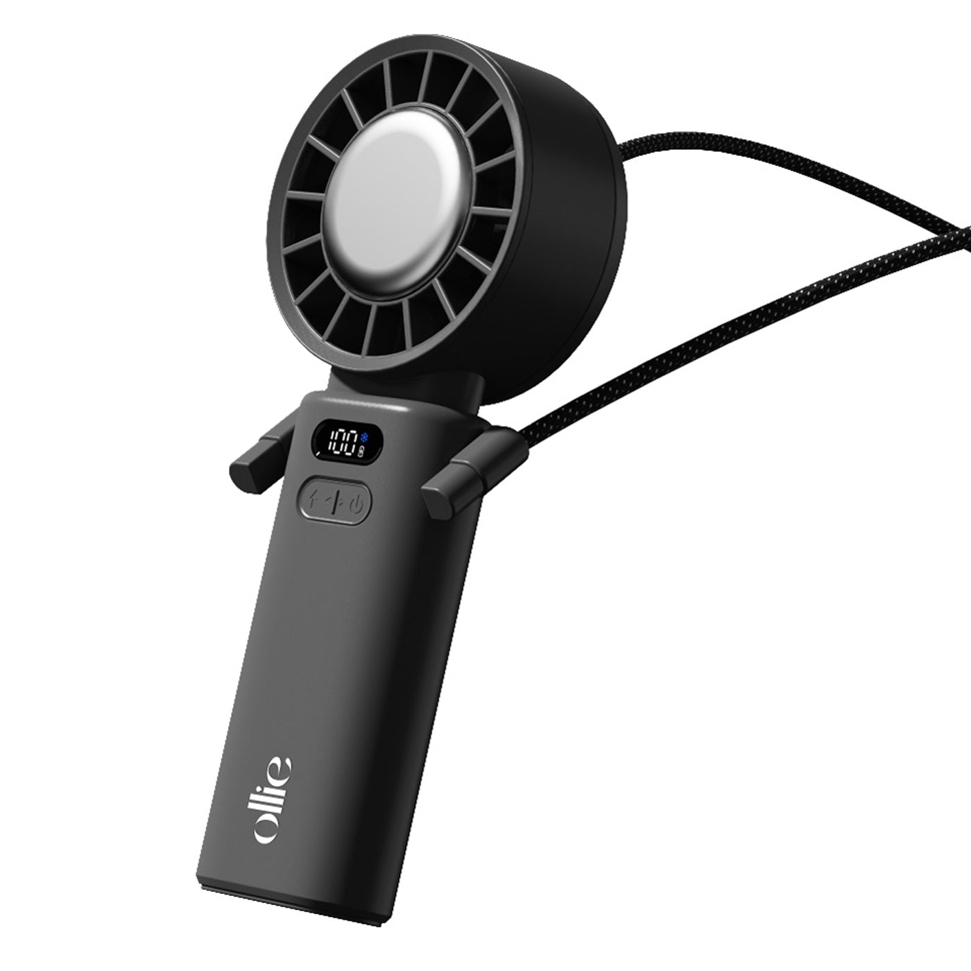 Quạt Mini cầm tay làm mát OLLIE FAN-ICE Z màu xám