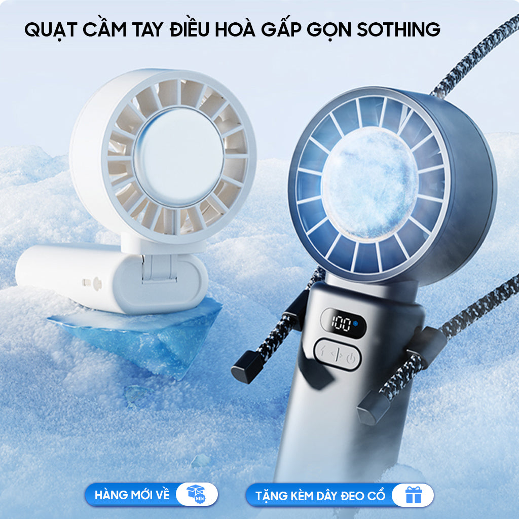 Quạt cầm tay làm mát Sothing Fan-Ice Z (màu xám)