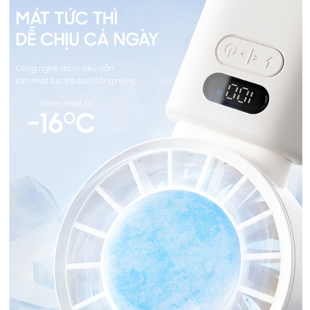 Quạt cầm tay làm mát Sothing Fan-Ice Z (màu trắng)