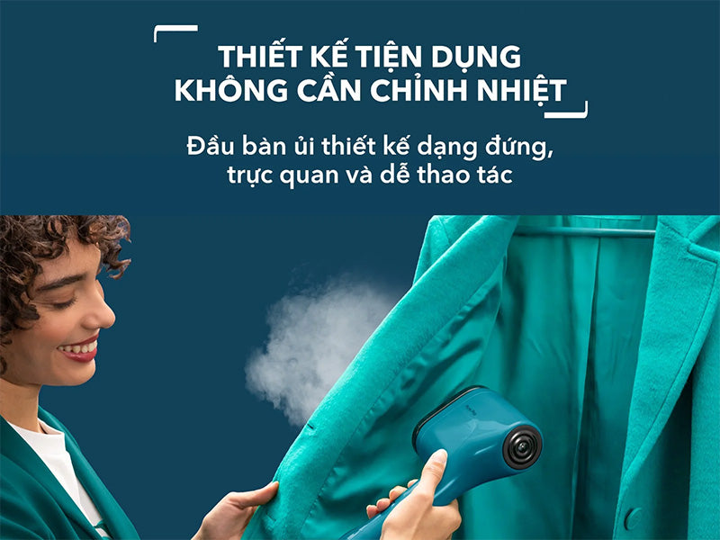 Bàn ủi hơi nước cầm tay Tefal Pure Pop DT2020E1 - Hàng Chính Hãng - Bảo Hành 24 tháng