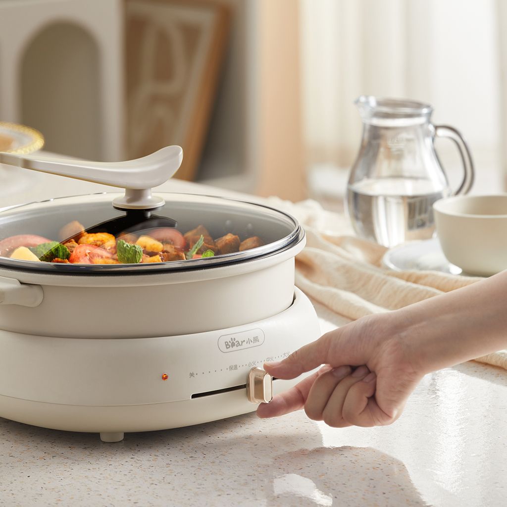 Nồi lẩu nướng đa năng BEAR HP-4H40D (DHG-C40W2), Bảo Hành 18 Tháng - Hàng Chính Hãng