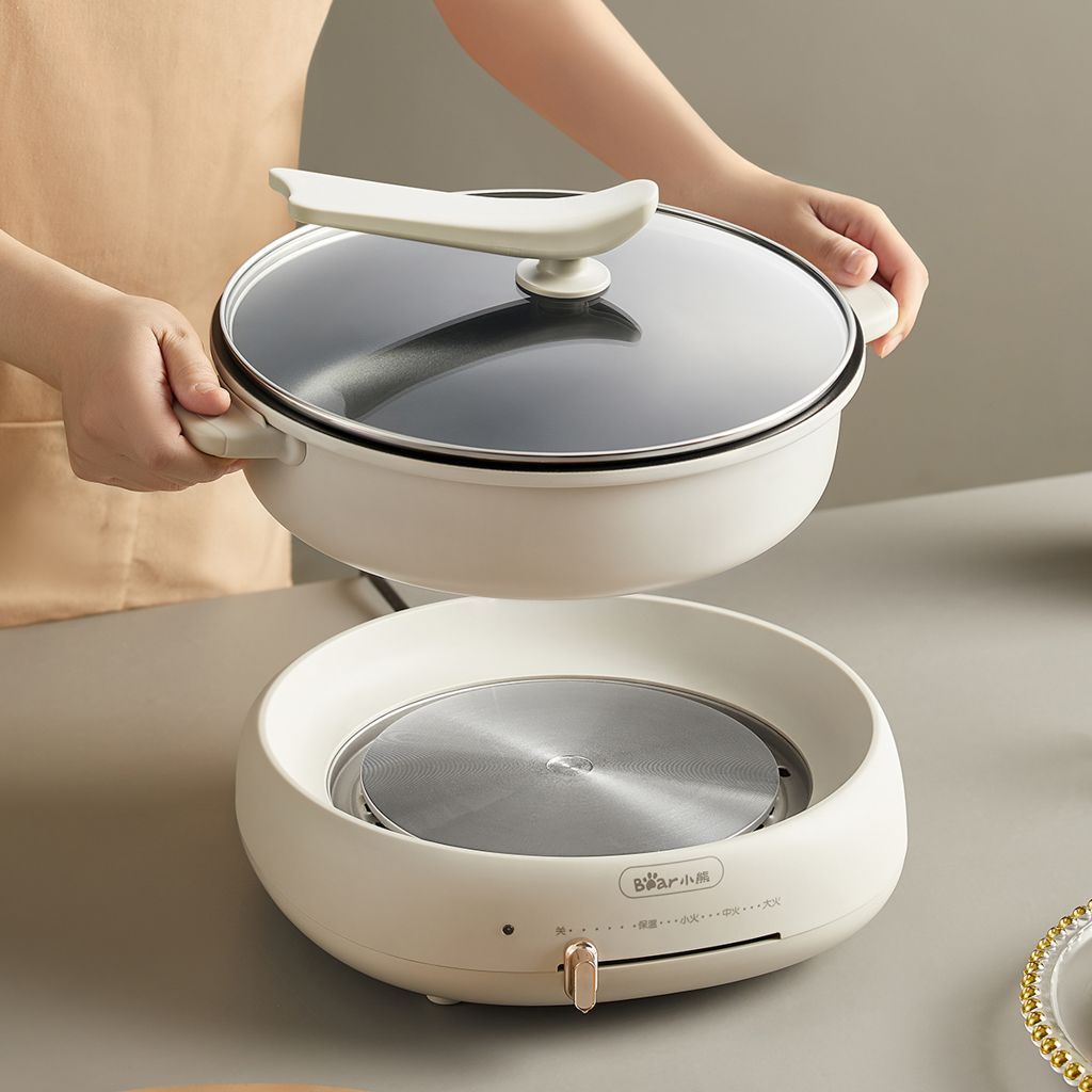 Nồi lẩu nướng đa năng BEAR HP-4H40D (DHG-C40W2), Bảo Hành 18 Tháng - Hàng Chính Hãng