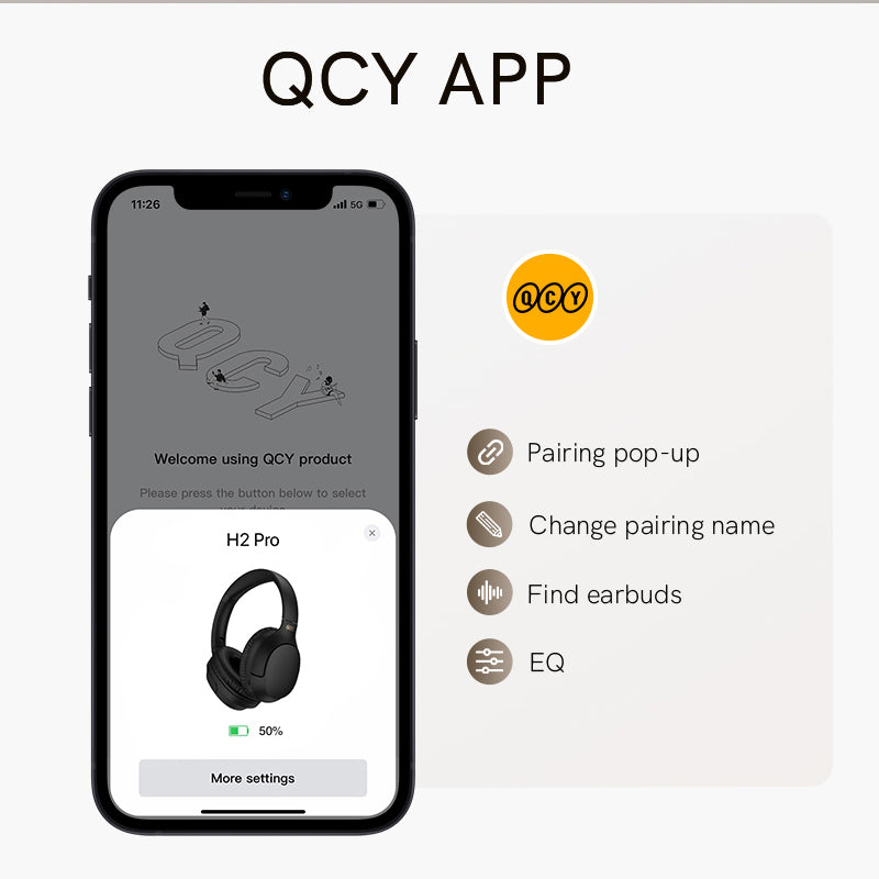 Tai nghe Bluetooth chụp tai QCY H2 Pro