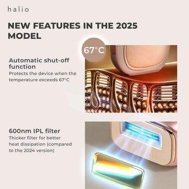 Combo Halio IPL Cooling Hair Removal Device + GILLETE Razor Venus