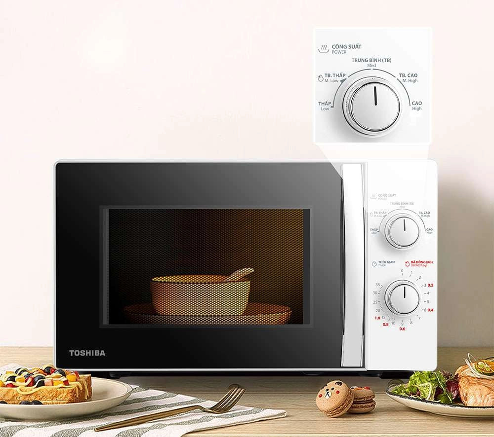Lò vi sóng Toshiba MWP-MM20P(WH) 20 lít Bảo hành chính hãng 12 tháng
