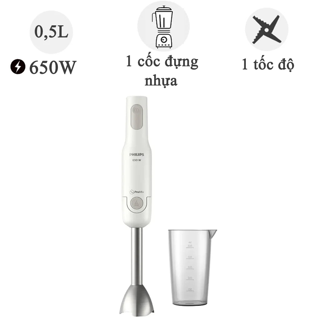 Máy xay cầm tay Philips HR2534/00 - Bảo hành chính hãng 24 tháng