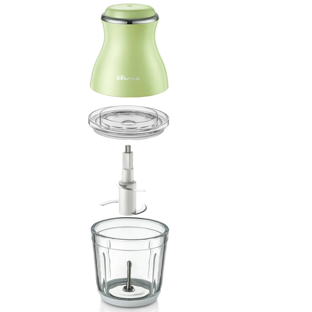 Máy xay thực phẩm đa năng 600ml BEAR QSJ-B02X5 - Công suất 120W Bảo Hành 18 Tháng - Hàng Chính Hãng