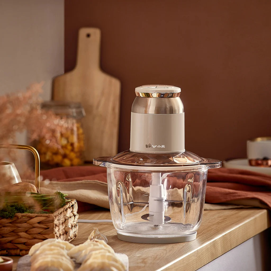 Máy xay thực phẩm đa năng 2L BEAR CH-4H03X (QSJ-D03D7) - Công suất 300W Bảo Hành 18 Tháng - Hàng Chính Hãng