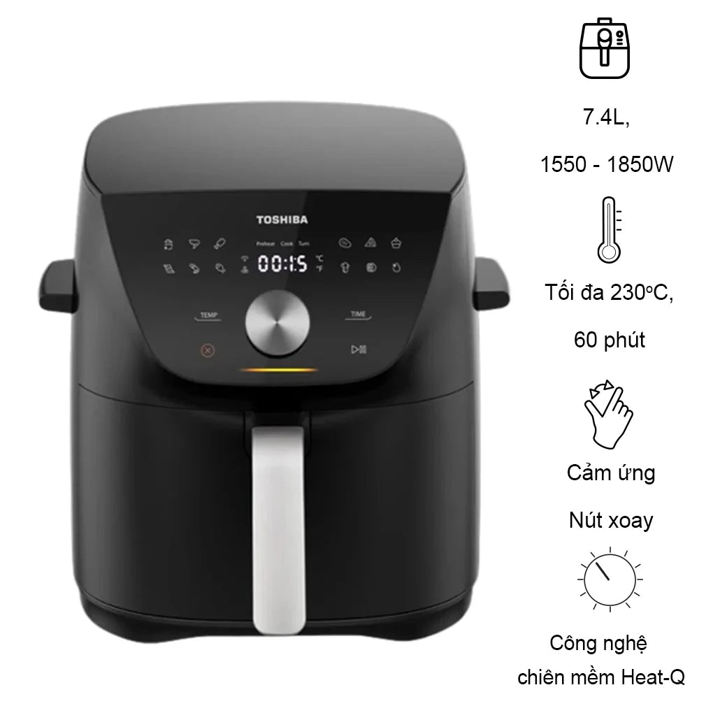 Nồi chiên không dầu Toshiba AF-74CS1SRVN(H) - Hàng Chính Hãng - Bảo Hành 12 tháng