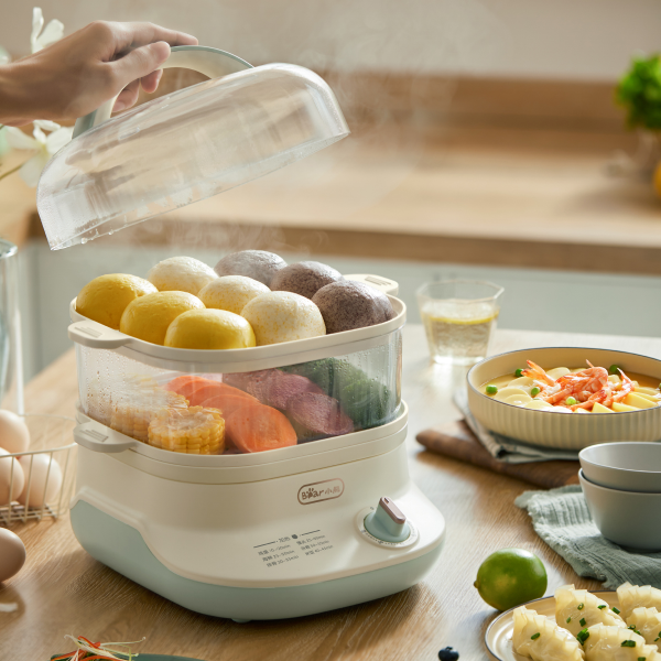 Nồi hấp thức ăn đa năng BEAR DZG-C60Q8, Bảo Hành 18 Tháng - Hàng Chính Hãng