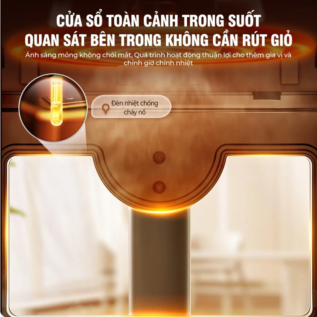 Nồi chiên không dầu Bear AF-4H15L, Bảo Hành 18 Tháng - Hàng Chính Hãng