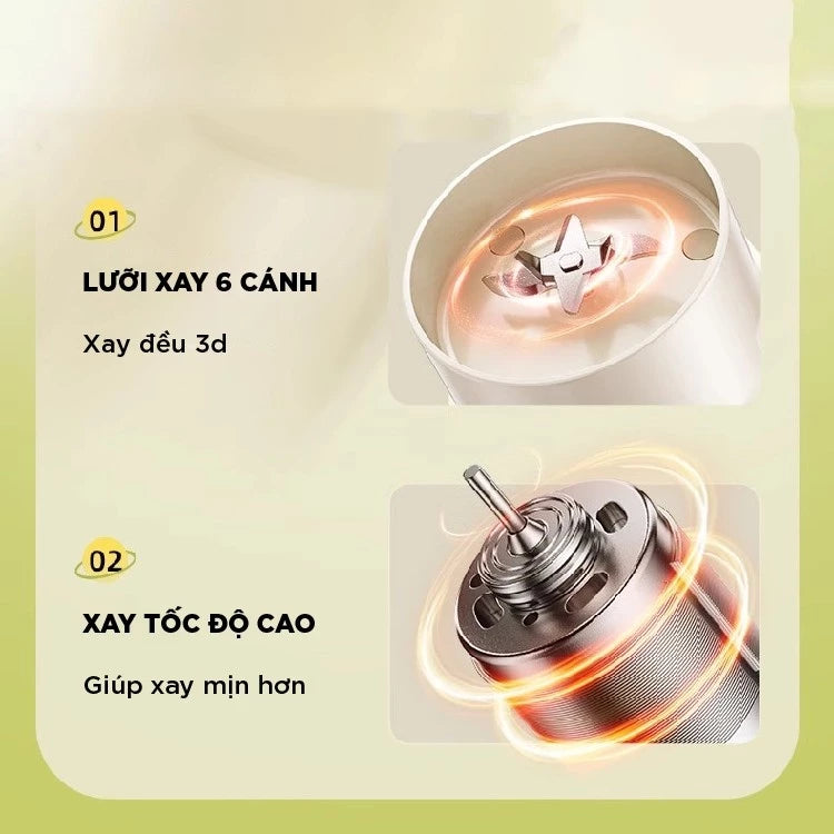 Máy xay sinh tố cầm tay Bear BL-4H04A, Bảo Hành 18 Tháng - Hàng Chính Hãng