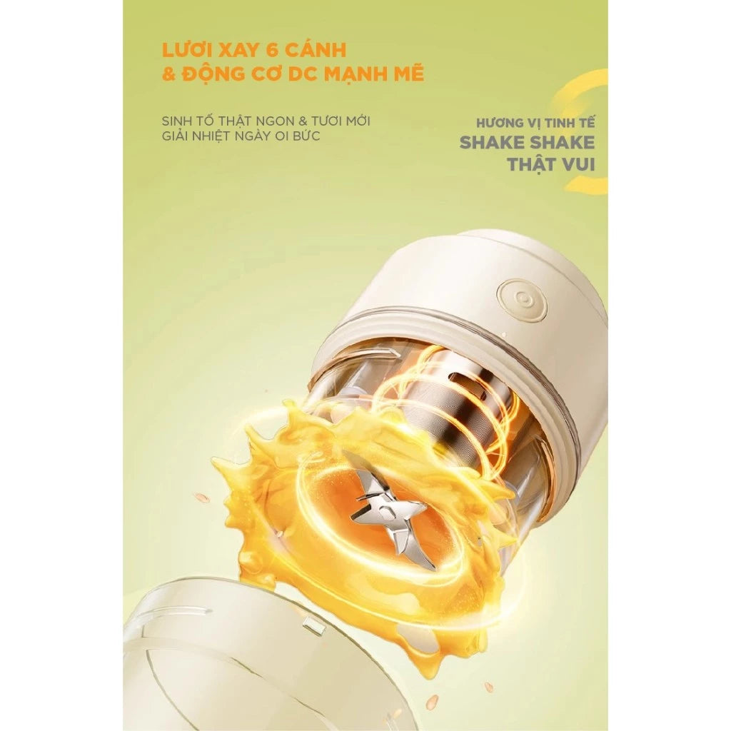 Máy xay sinh tố cầm tay Bear BL-4H04A, Bảo Hành 18 Tháng - Hàng Chính Hãng