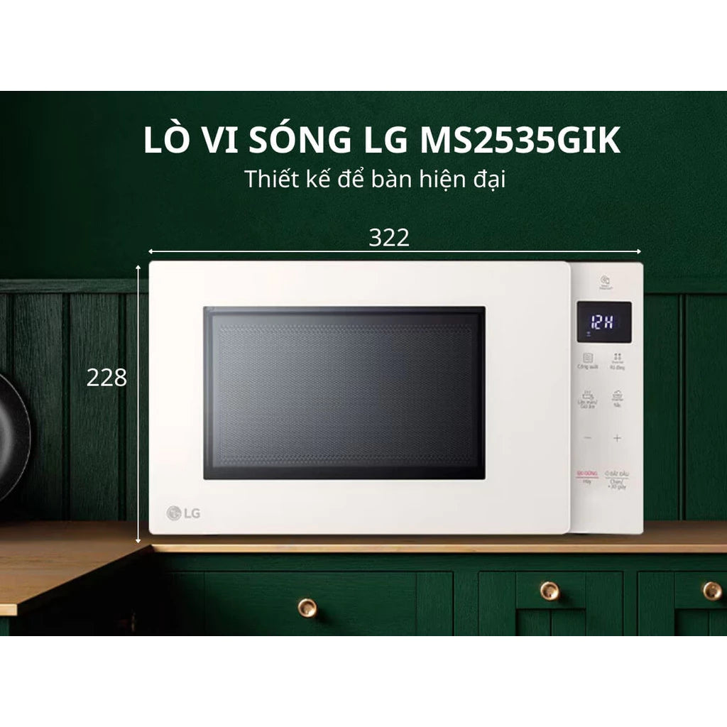 Lò vi sóng LG MS2535GIK.BSEPLVN
