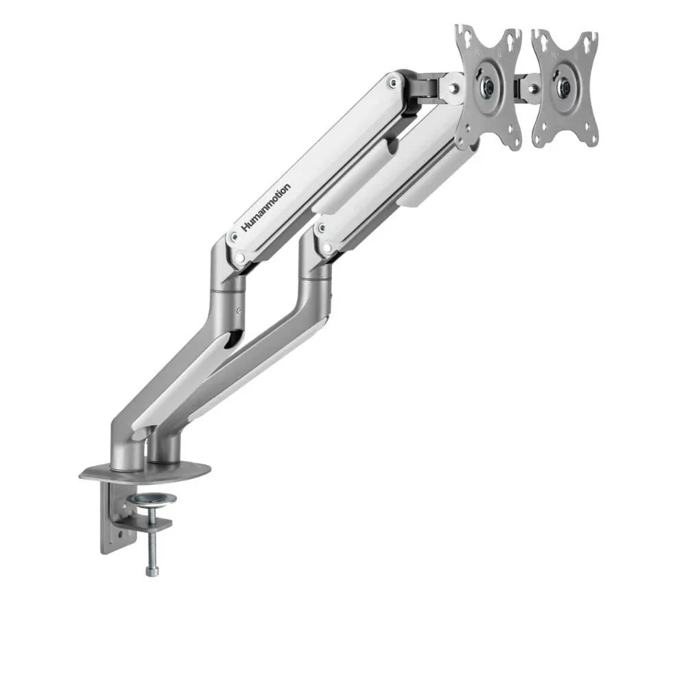 Giá đỡ màn hình Human Motion T6 Pro Dual - (Trắng/Đen) - Hàng chính hãng - Bảo hành 12 tháng