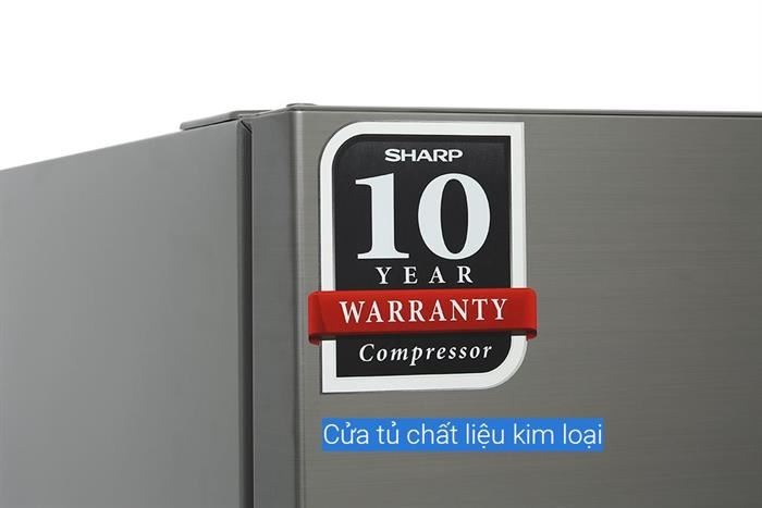 Tủ Lạnh Sharp Inverter 215 Lít SJ-X215V-SL - Hàng Chính Hãng
