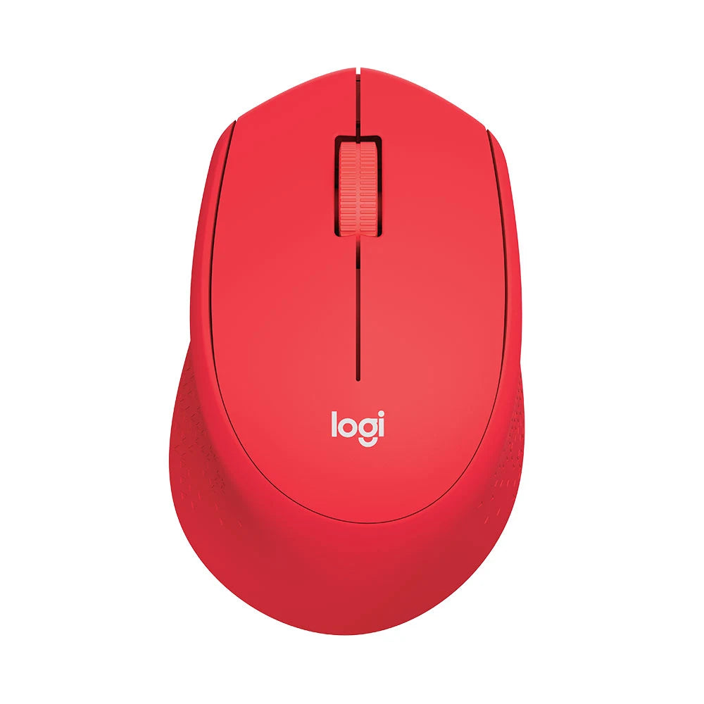 Chuột vi tính không dây Logitech M331 Đen - xanh dương - Đỏ