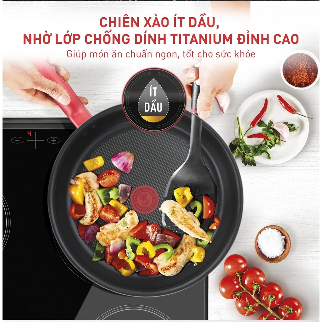 Chảo chiên lòng sâu Tefal So Chef 24cm (G1358495/ G1358496) - Hàng Chính Hãng
