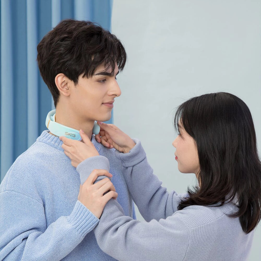 Máy massage cổ SKG K6E màu xanh - Hàng Chính Hãng