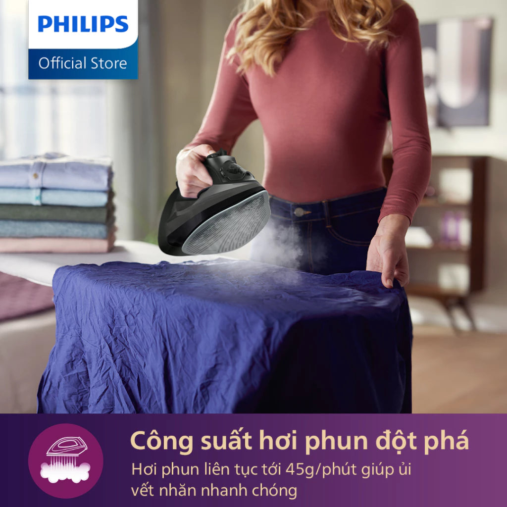 Bàn Ủi Hơi Nước Philips DST5040/80 - Hàng Chính Hãng - Bảo Hành 24 tháng