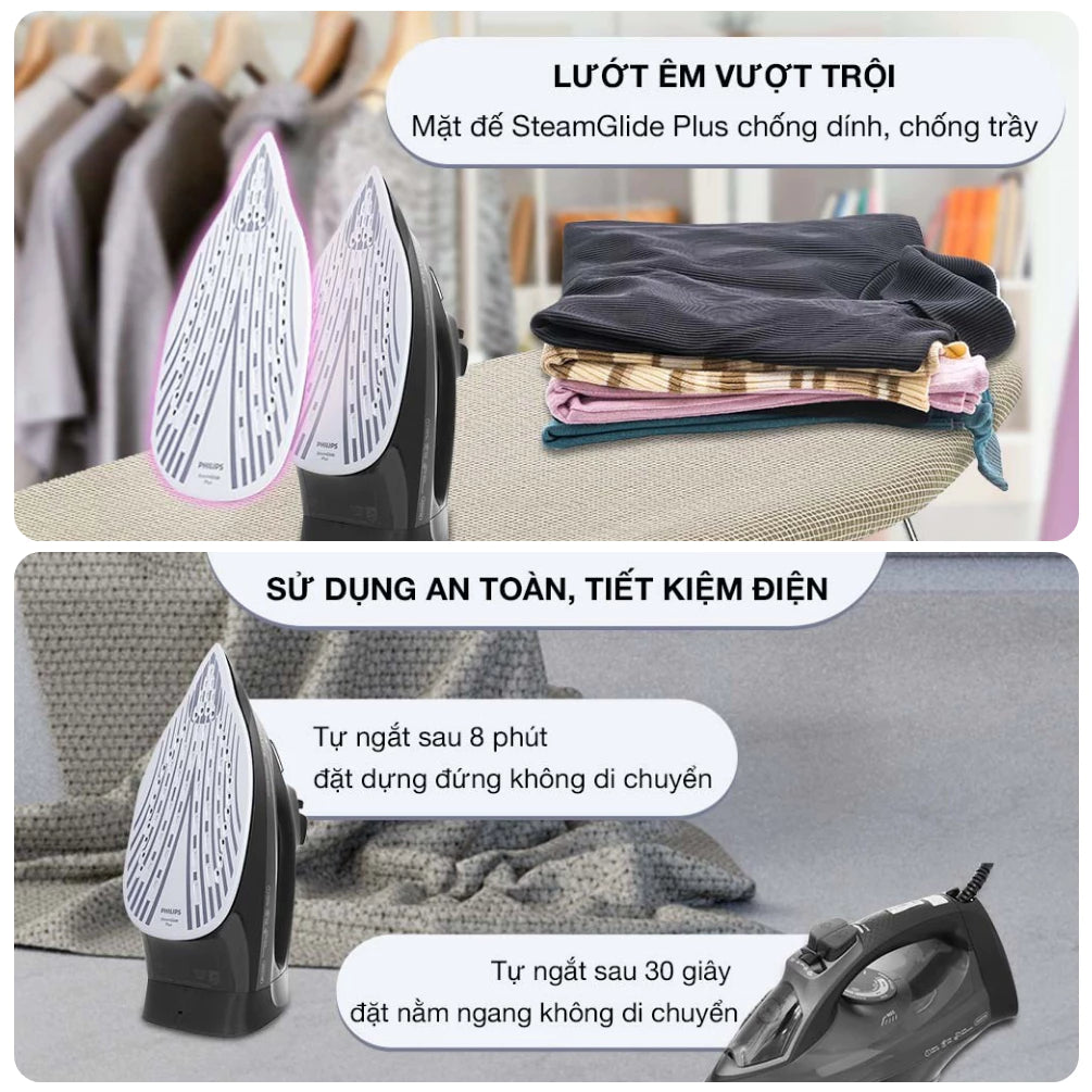 Bàn Ủi Hơi Nước Philips DST5040/80 - Hàng Chính Hãng - Bảo Hành 24 tháng