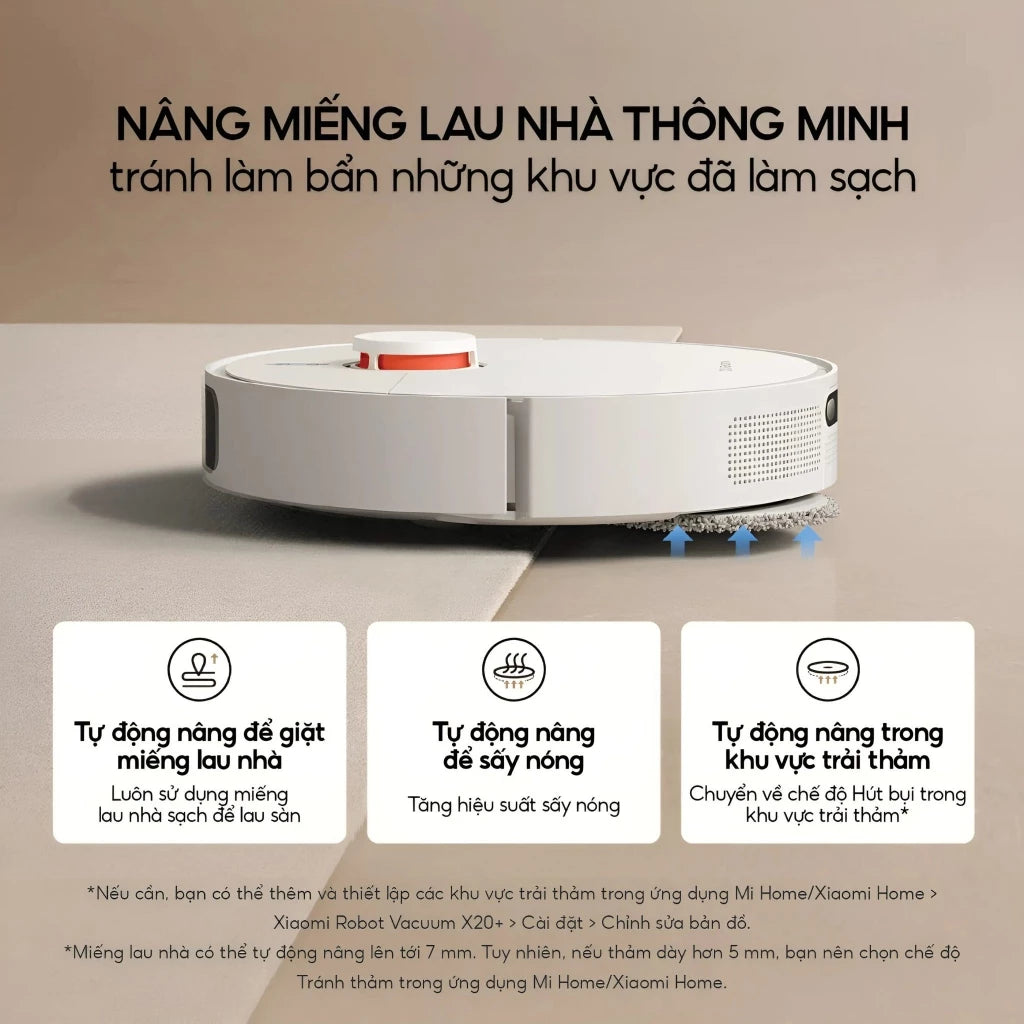 Xiaomi Robot Vacuum X20 Plus (X20+) - Hàng Chính Hãng