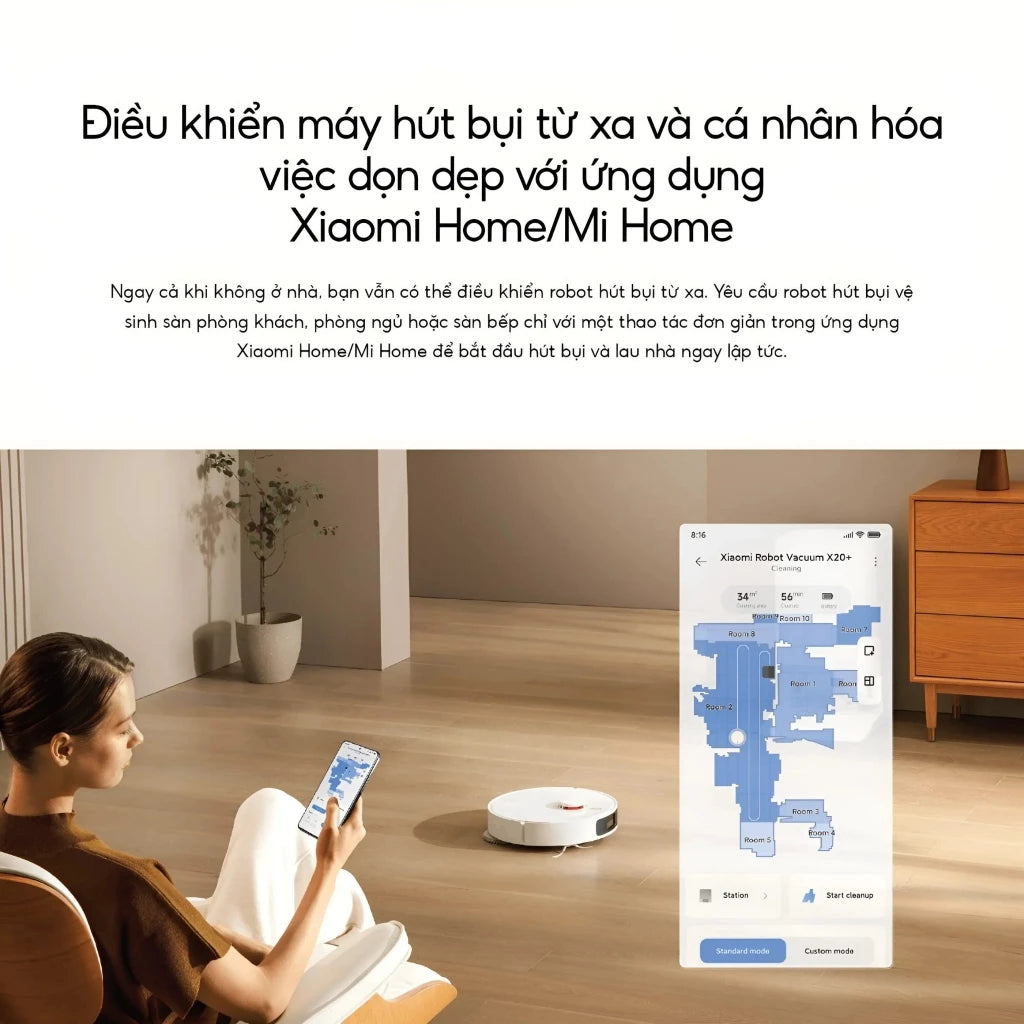 Xiaomi Robot Vacuum X20 Plus (X20+) - Hàng Chính Hãng