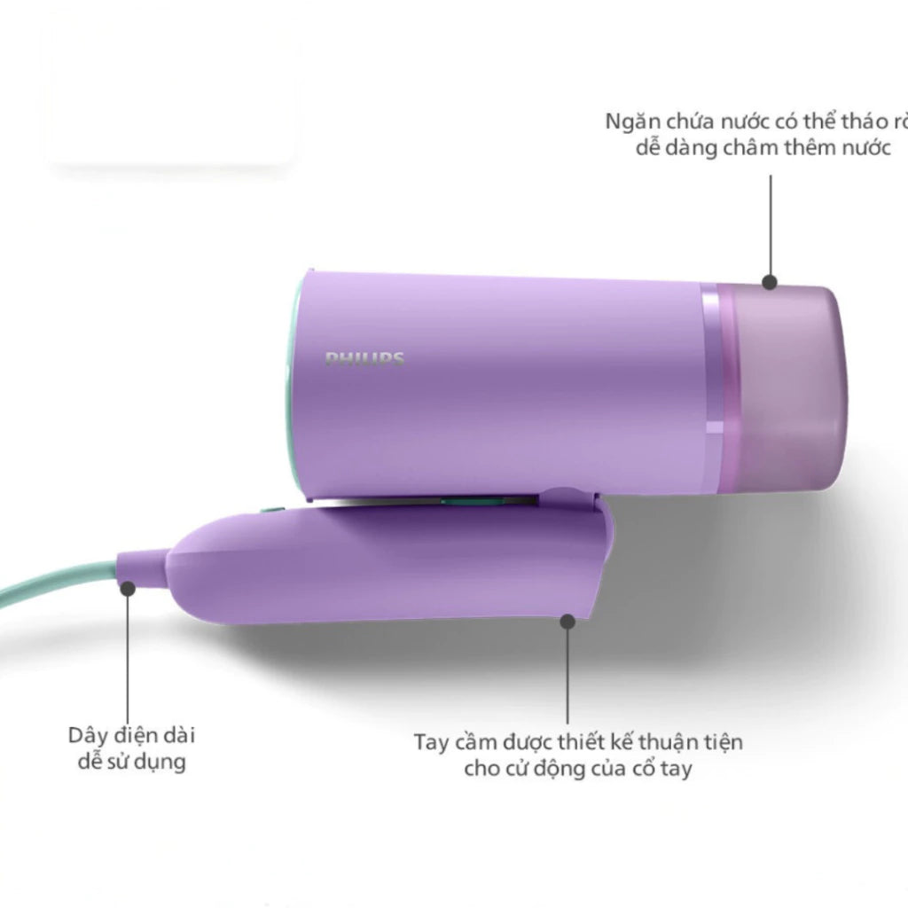 Bàn ủi hơi nước cầm tay Philips STH3010/30 - Hàng Chính Hãng - Bảo Hành 24 tháng