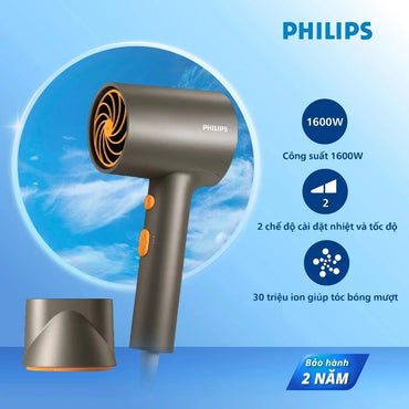 Máy sấy tóc BHD 321/00 xám - BHD 321/50 Hồng - Hàng chính hãng - Bảo hành 24 tháng