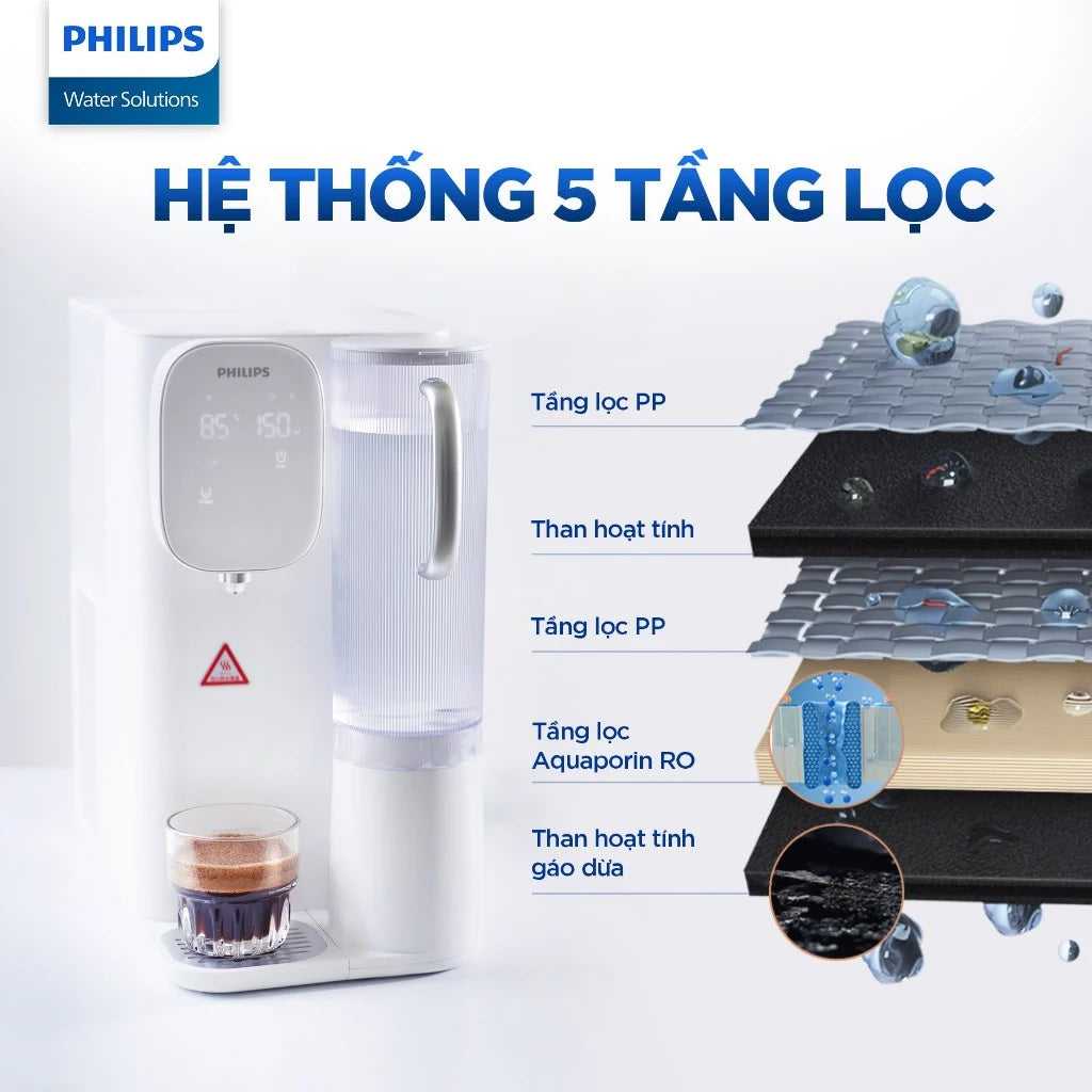 Lọc nước RO để bàn Philips ADD6912WH/74 - Hàng Chính Hãng - Bảo Hành 24 tháng