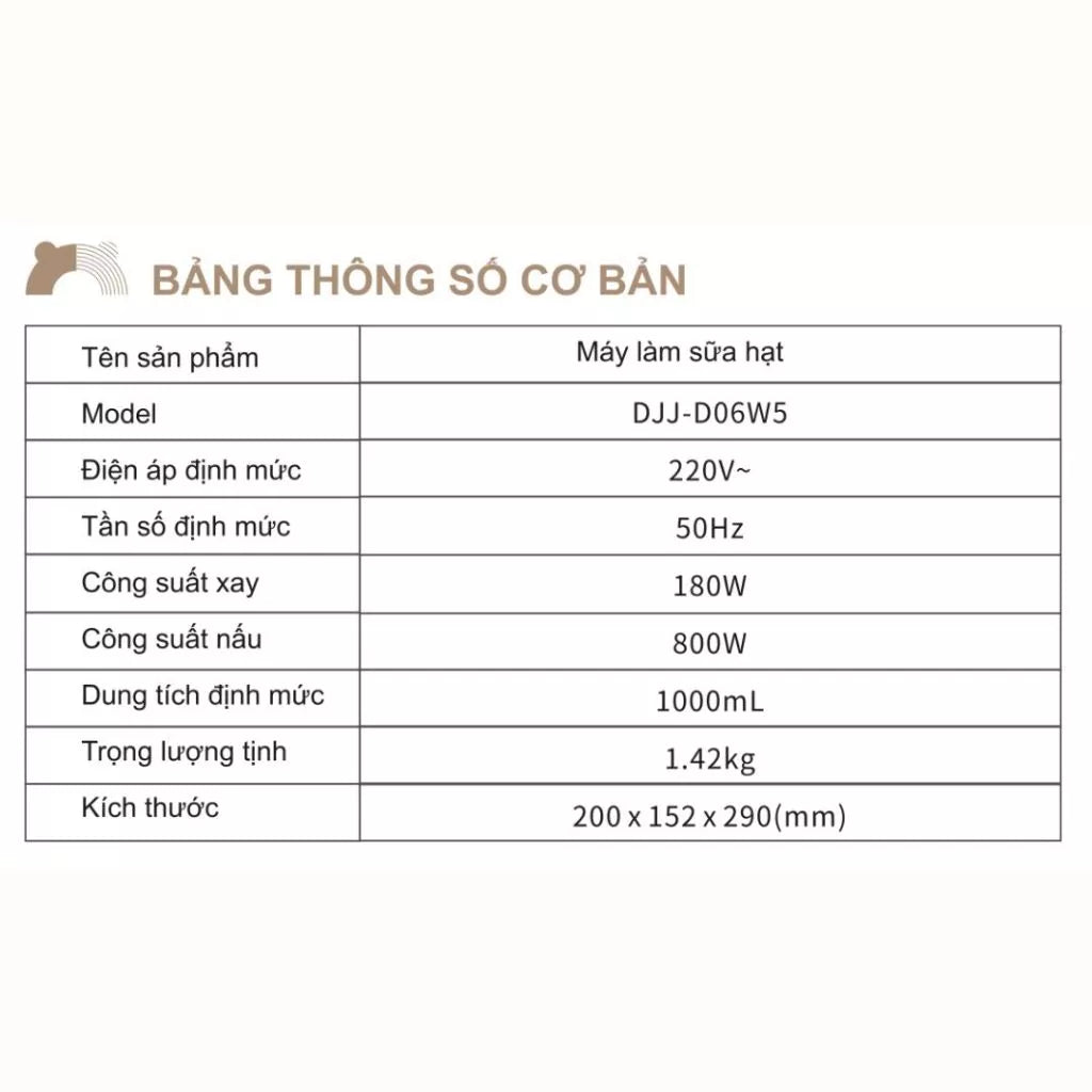 Máy làm sữa hạt đa năng Bear SMM-4H08P, Bảo Hành 18 Tháng - Hàng Chính Hãng
