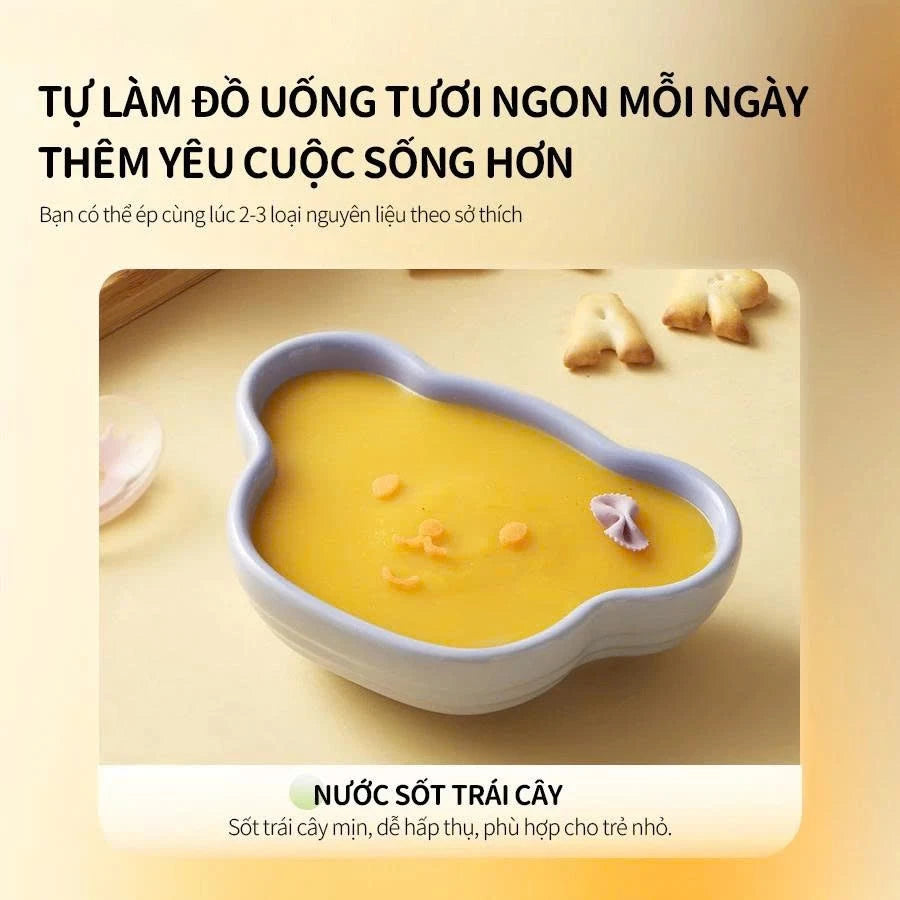 Máy ép chậm Bear SJ-4H01U, Bảo Hành 18 Tháng - Hàng Chính Hãng