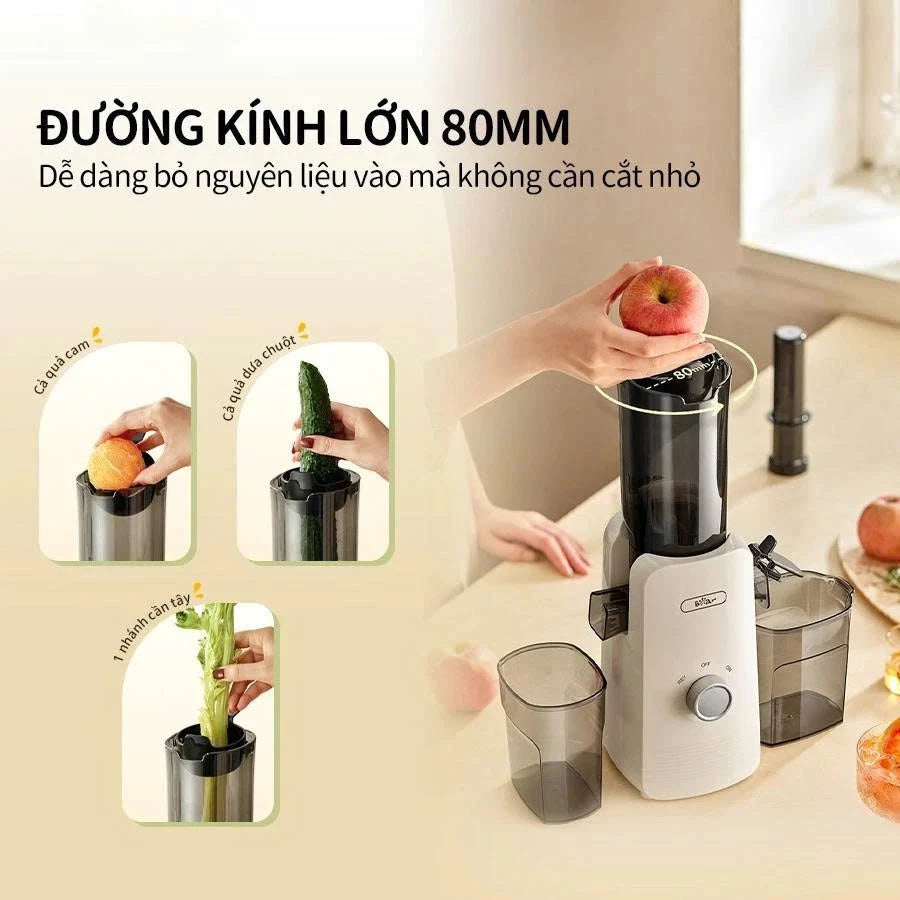 Máy ép chậm Bear SJ-4H01U, Bảo Hành 18 Tháng - Hàng Chính Hãng