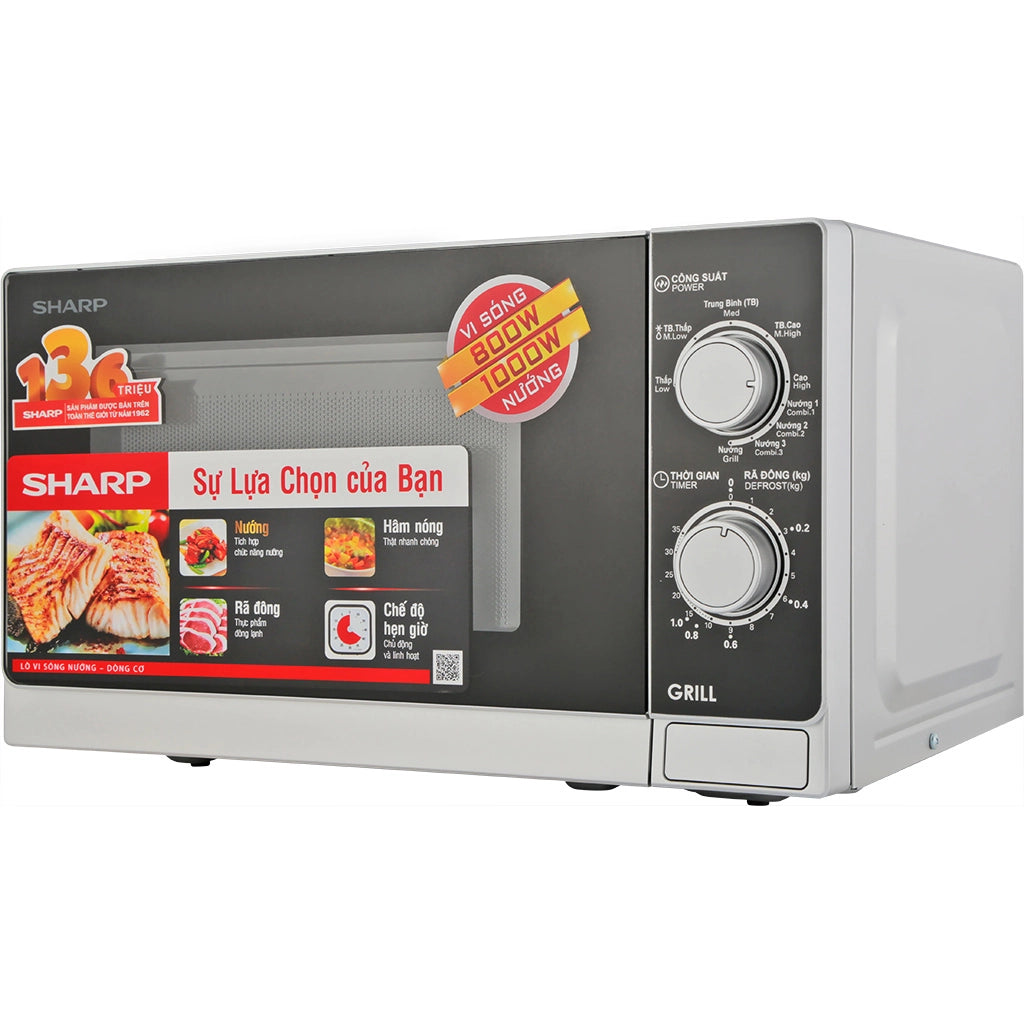 Lò vi sóng Sharp R-G222VN-S - Hàng Chính Hãng - Bảo Hành 12 tháng