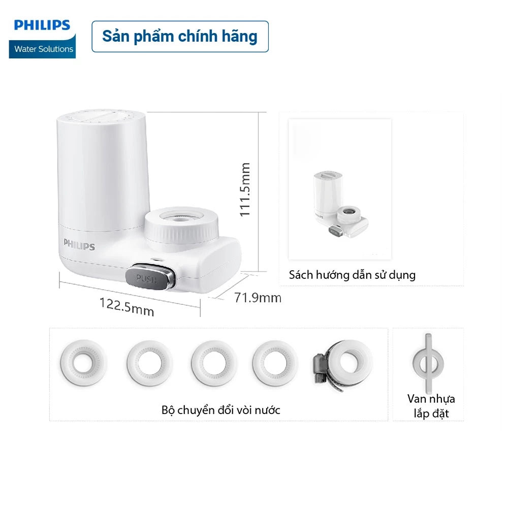 Bộ lọc tại vòi Philips AWP3753/98 - Hàng Chính Hãng - Bảo Hành 24 tháng