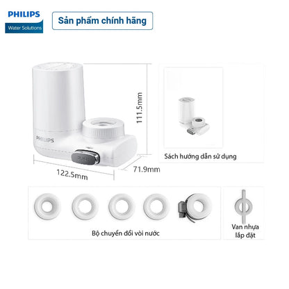Bộ lọc tại vòi Philips AWP3753/98 - Hàng Chính Hãng - Bảo Hành 24 tháng