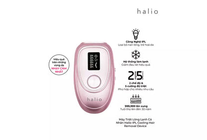 Máy triệt lông lạnh cá nhân Halio IPL Cooling Hair Removal Device
