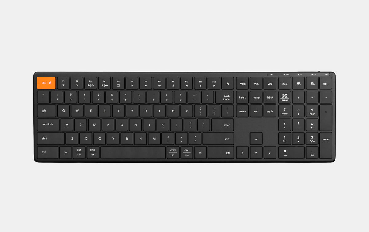 Bàn phím không dây HyperWork HyperOne Gen 3 Plus HPW-KB1-G3.PLUS-BLK - Màu Đen